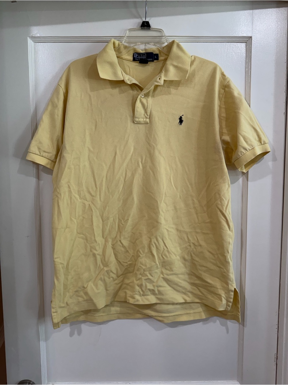 Ralph Lauren Pale Yellow Short-Sleeve Polo Shirt